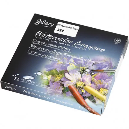 Gallery Akvarell, ultramarin (339), L: 9,3 cm, 12 st/ 1 förpackning.