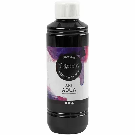 Flytande akvarellfärg, svart, 250 ml/ 1 flaska.
