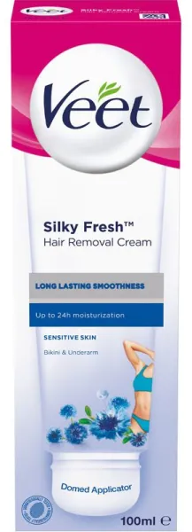 Veet Silky Fresh Hårborttagningskräm 100 ml - Känslig Hud