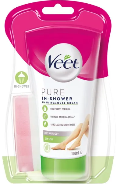 Veet In Shower Hårborttagningskräm 150 ml - Torr hud